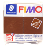 fimo leather marron