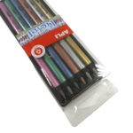 crayons de couleurs métallisé apli