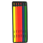 crayons de couleurs fluo apli