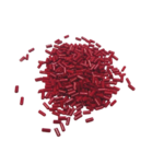 perles tube rouge