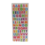 stickers alphabet colorés