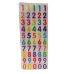 stickers chiffres colorés