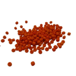 perles rocaille 4 mm orange foncé