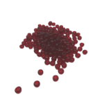 perles rocaille 4 mm rouge transparente
