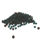 perles rocaille 4 mm vert marron