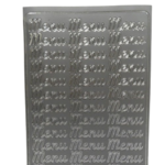 stickers contour menu argent