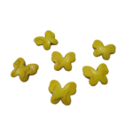 perles papillons jaune