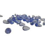 perles goutte bleu