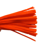orange fluo chenilles x 25