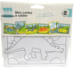 cartes à sable dinosaure