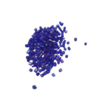 perles tubes bleues