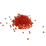 perles miyuki argentée rouge