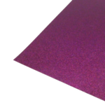 feuille pailleté Rayher prune