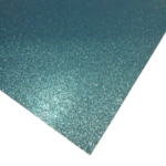feuille pailleté Rayher bleu ciel