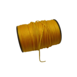 jaune or Cordon micro macramé polyester ciré 0,8 mm