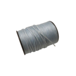 bleu clair Cordon micro macramé polyester ciré 0,8 mm