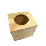 boîte en bois mouchoirs carrés