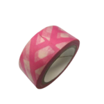 washi tape rayé rose