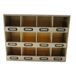 commode 12 casiers en bois