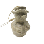 suspension bonhomme de neige en papier mâché