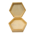 boite hexagonale en bois