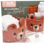 kit crochet corbeille ours graine creative