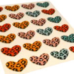 stickers coeur léopard kit creation