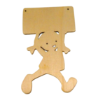 plaque de porte en bois fille kit creation
