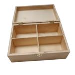 kit creation boite à thé en bois 4 compartiment