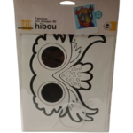 masque à colorier  hibou
