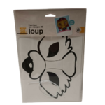 masque à colorier kit creation loup