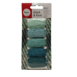 fil à broder rayher bleu vert