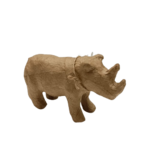 rhinocéros decopatch en papier mâché