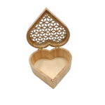 boîte coeur en bois