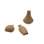 demi vase en bois