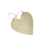 plaque coeur en bois kit creation