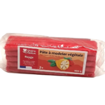 pâte à modeler végétale rouge
