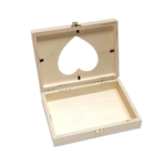 boîte en bois découpe coeur