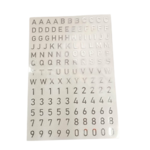 tickers alphabet argenté kit creation