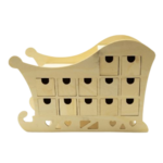 traineau calendrier de l'avent en bois kit creation