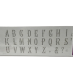 pochoir alphabet