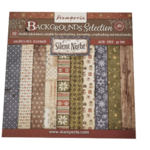 bloc papier stamperia 20x20 background silent night