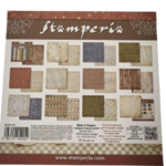 bloc papier stamperia 20x20 background silent night 2