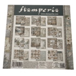 bloc papier stamperia 20x20 white christmas 2