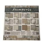 bloc papier stamperia 20x20 background white christmas 2