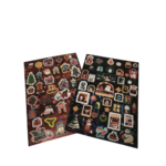 Stickers métallisées de noel
