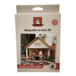 Maquette en bois 3D l 'atelier du père noël