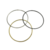 cercles nus doré noir argent