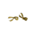 bélières acier inoxydable doré