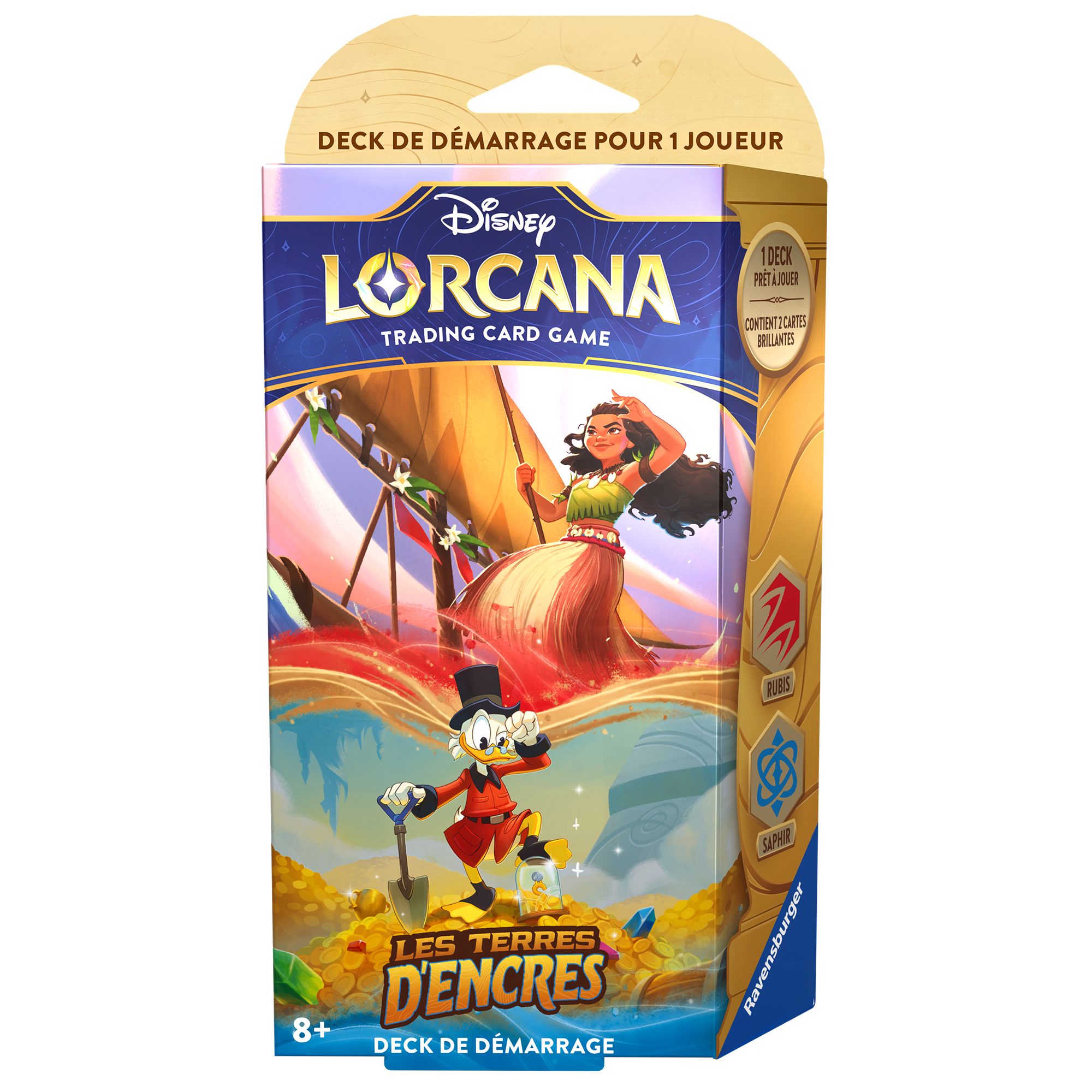 Lorcana - Deck de Démarrage : Les Terres d\'Encres - Vaiana & Oncle Picsou VF